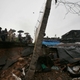 The site where the wall fell in Mumbai, killing 21 people.